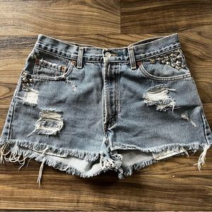 UPCYCLED Levi 550 Jean Shorts | Alternative | Relaxed Fit